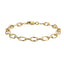 BSS1184 STAINLESS STEEL TWISTED OVAL CHAIN BRACELET