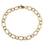 BSS1184 STAINLESS STEEL TWISTED OVAL CHAIN BRACELET