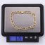 BSS1184 STAINLESS STEEL TWISTED OVAL CHAIN BRACELET