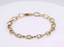 BSS1184 STAINLESS STEEL TWISTED OVAL CHAIN BRACELET