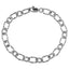 BSS1184 STAINLESS STEEL TWISTED OVAL CHAIN BRACELET