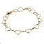 BSS1187 STAINLESS STEEL HEART CHAIN BRACELET