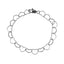 BSS1187 STAINLESS STEEL HEART CHAIN BRACELET