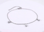 BSS1195 STAINLESS STEEL ANKLET WITH PEAR CZ