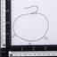 BSS1195 STAINLESS STEEL ANKLET WITH PEAR CZ