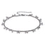 BSS1196 STAINLESS STEEL ANKLET WITH ROUND CZ