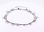 BSS1196 STAINLESS STEEL ANKLET WITH ROUND CZ