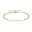 BSS1198 STAINLESS STEEL 3MM BALL AND FLAT CABLE CHAIN ANKLET