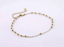 BSS1198 STAINLESS STEEL 3MM BALL AND FLAT CABLE CHAIN ANKLET