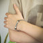 BSS1207 STAINLESS STEEL ID PLATE BRACELET WITH CZ