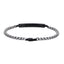BSS1209 STAINLESS STEEL ID PLATE BRACELET WITH CZ