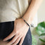BSS1209 STAINLESS STEEL ID PLATE BRACELET WITH CZ