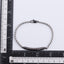 BSS1209 STAINLESS STEEL ID PLATE BRACELET WITH CZ