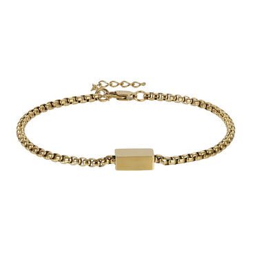 BSS1257 STAINLESS STEEL BRACELET WITH BAR