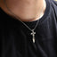 BSS161.P STAINLESS STEEL PENDANT WITH BLACK CZ