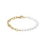 BSS904 STAINLESS STEEL BRACELET WITH SHELL PEARL AAB CO..