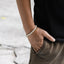BSS905 STAINLESS STEEL BRACELET WITH SHELL PEARL