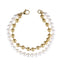 BSS906 STAINLESS STEEL BRACELET WITH SHELL PEARL AAB CO..
