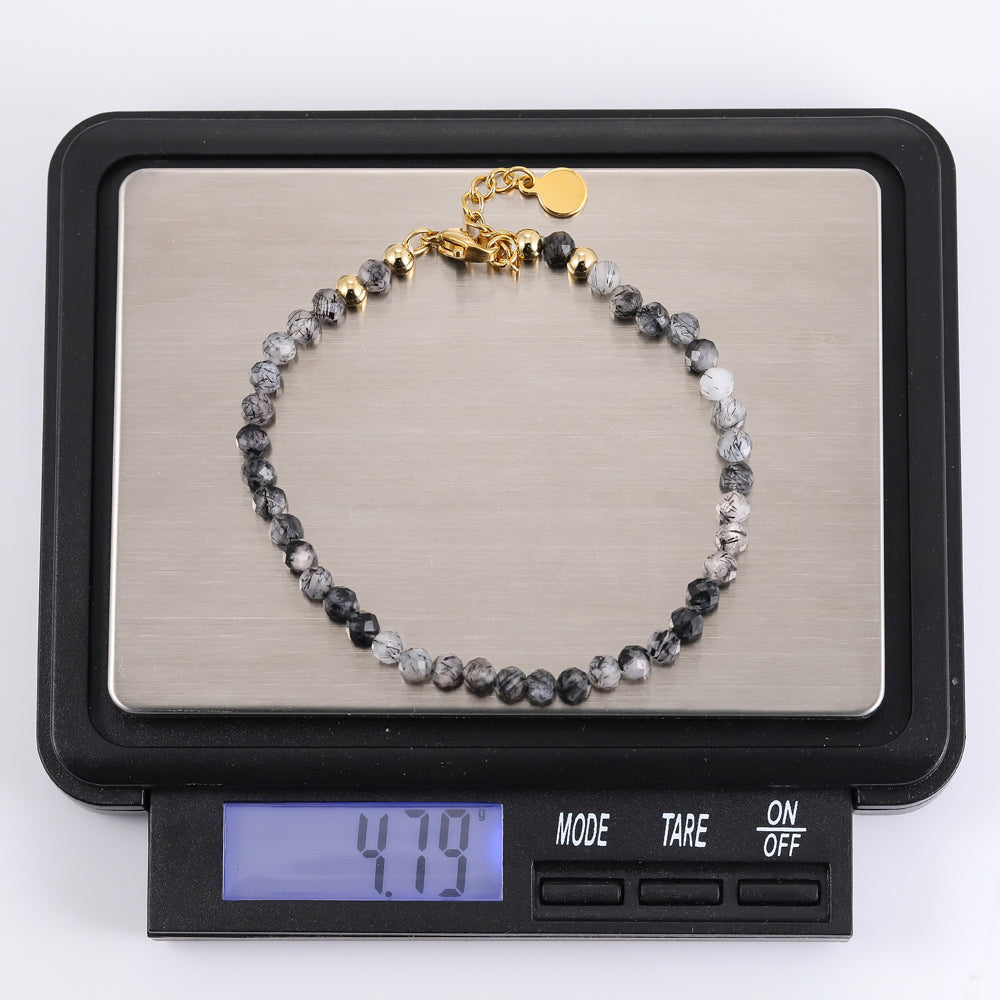 BSS911 NATURAL STONE BRACELET AAB CO..