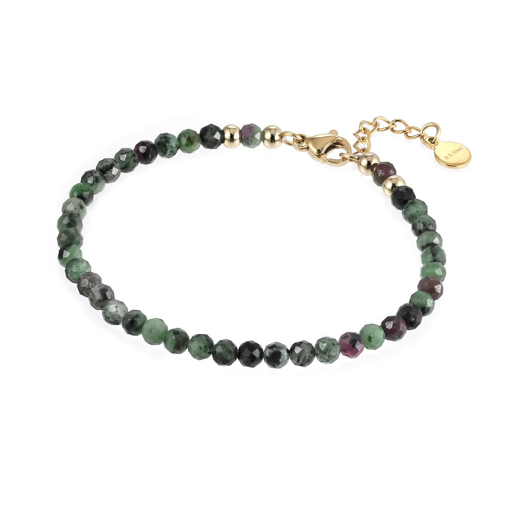 BSS911 NATURAL STONE BRACELET AAB CO..