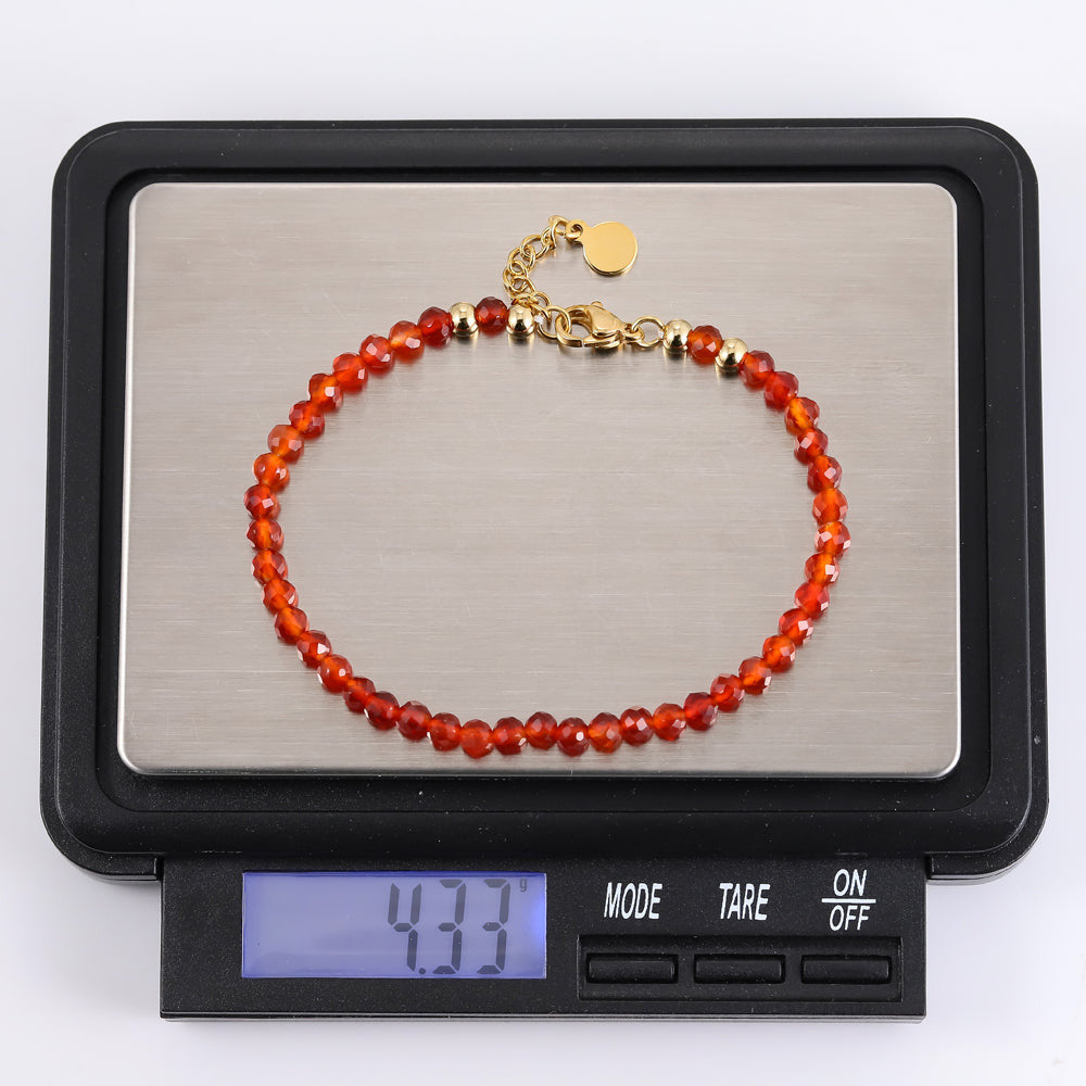 BSS911 NATURAL STONE BRACELET AAB CO..