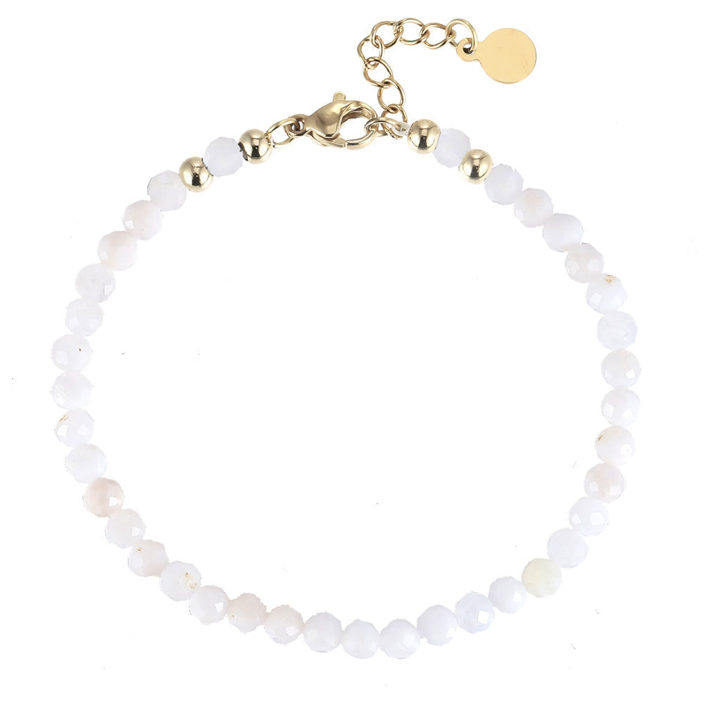 BSS911 NATURAL STONE BRACELET AAB CO..