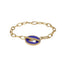 BSS919 STAINLESS STEEL T-BAR BRACELET WITH EPOXY AAB CO..