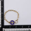 BSS919 STAINLESS STEEL T-BAR BRACELET WITH EPOXY AAB CO..