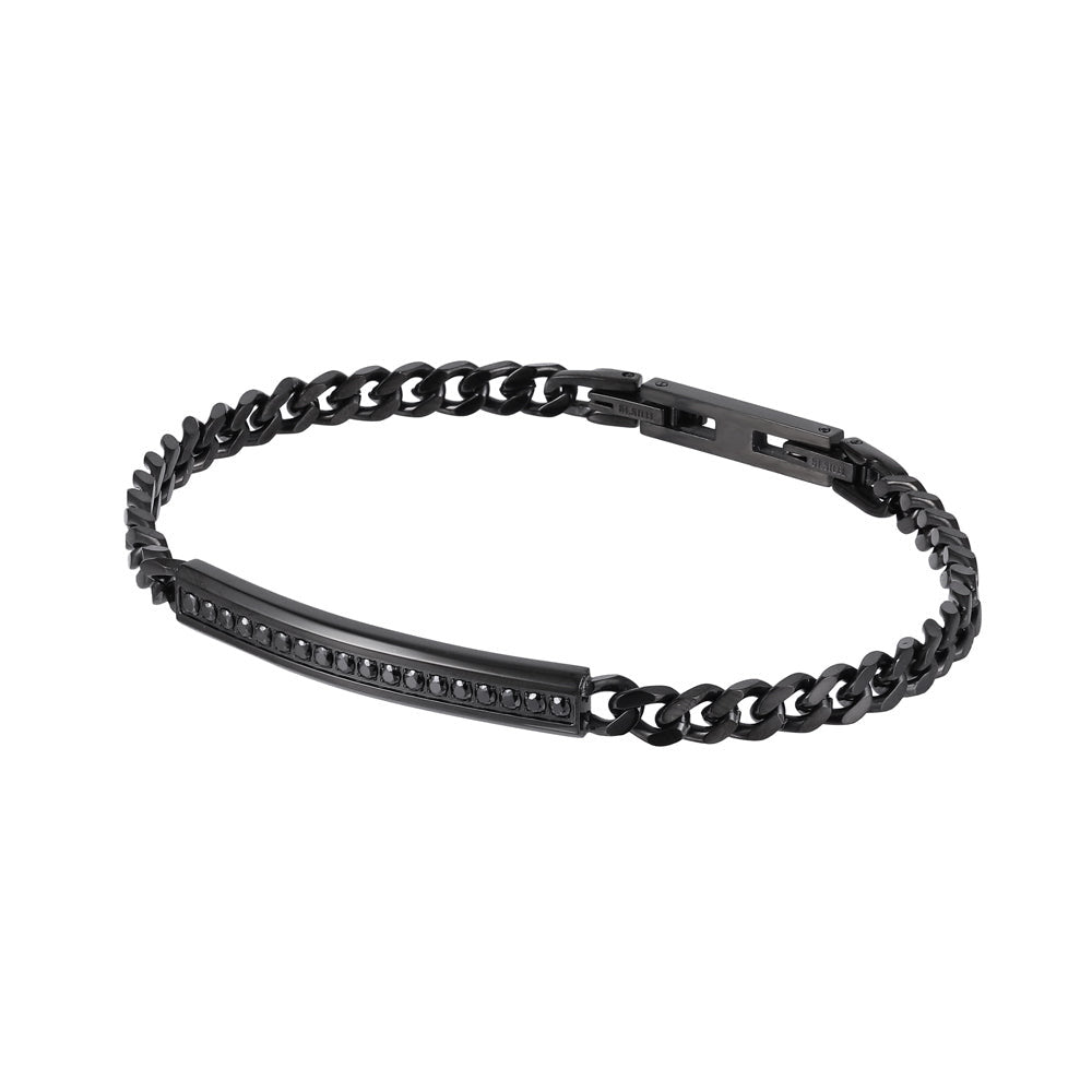 BSS931 STAINLESS STEEL BRACELET WITH CZ AAB CO..