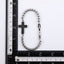 BSS934 STAINLESS STEEL CROSS BRACELET WITH FORGED CARBON