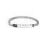 BSS939 STAINLESS STEEL SQUARE FOXTAIL CHAIN BRACELET