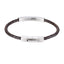 BSS940 STAINLESS STEEL LEATHER BRACELET AAB CO..