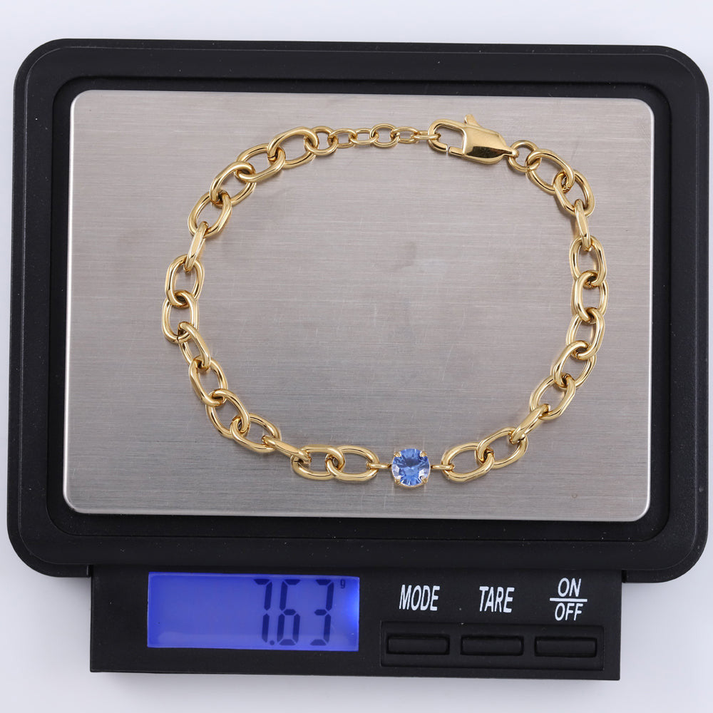 stainless steel jewelry, stainless steel CZ bracelet, lady bracelet