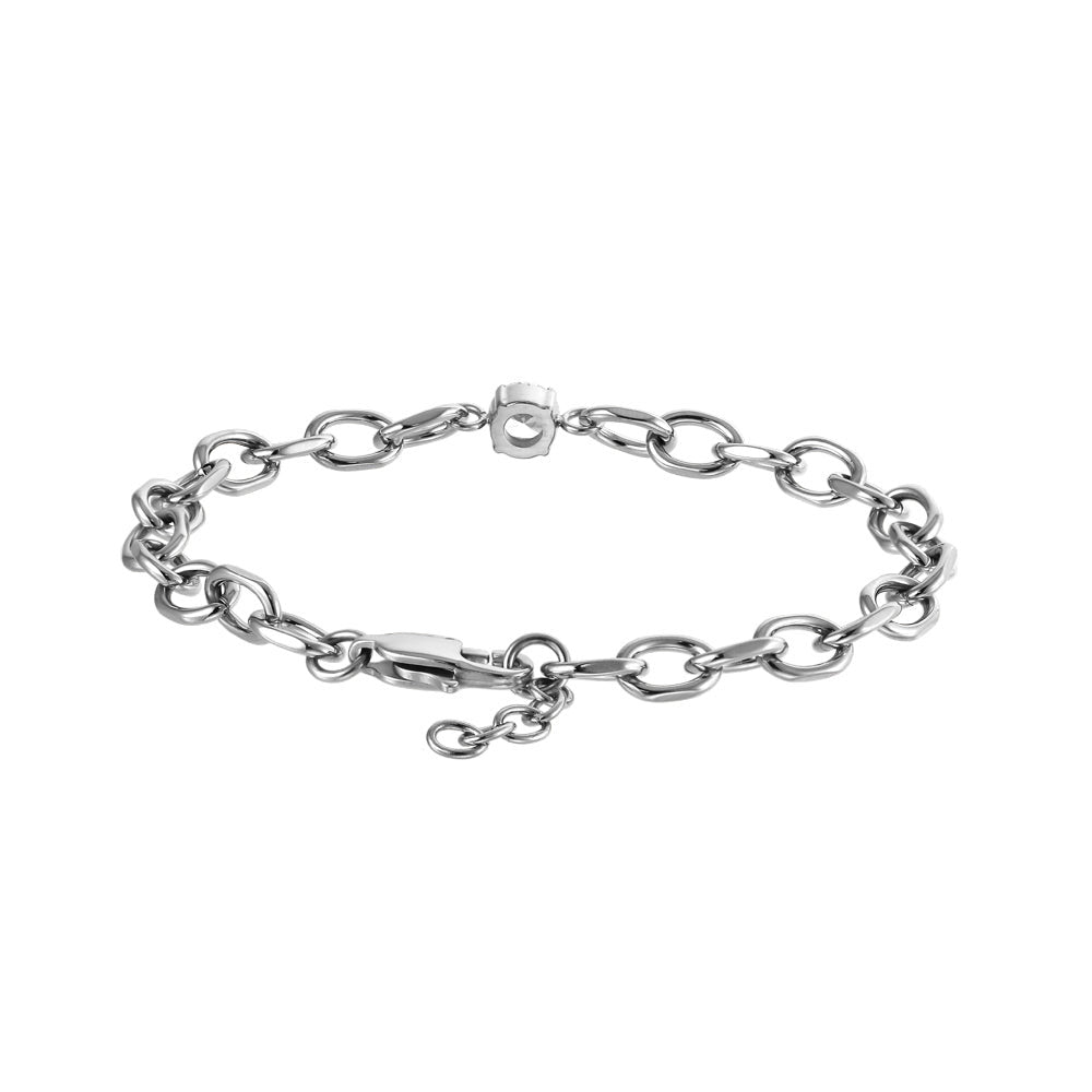 stainless steel jewelry, stainless steel CZ bracelet, lady bracelet