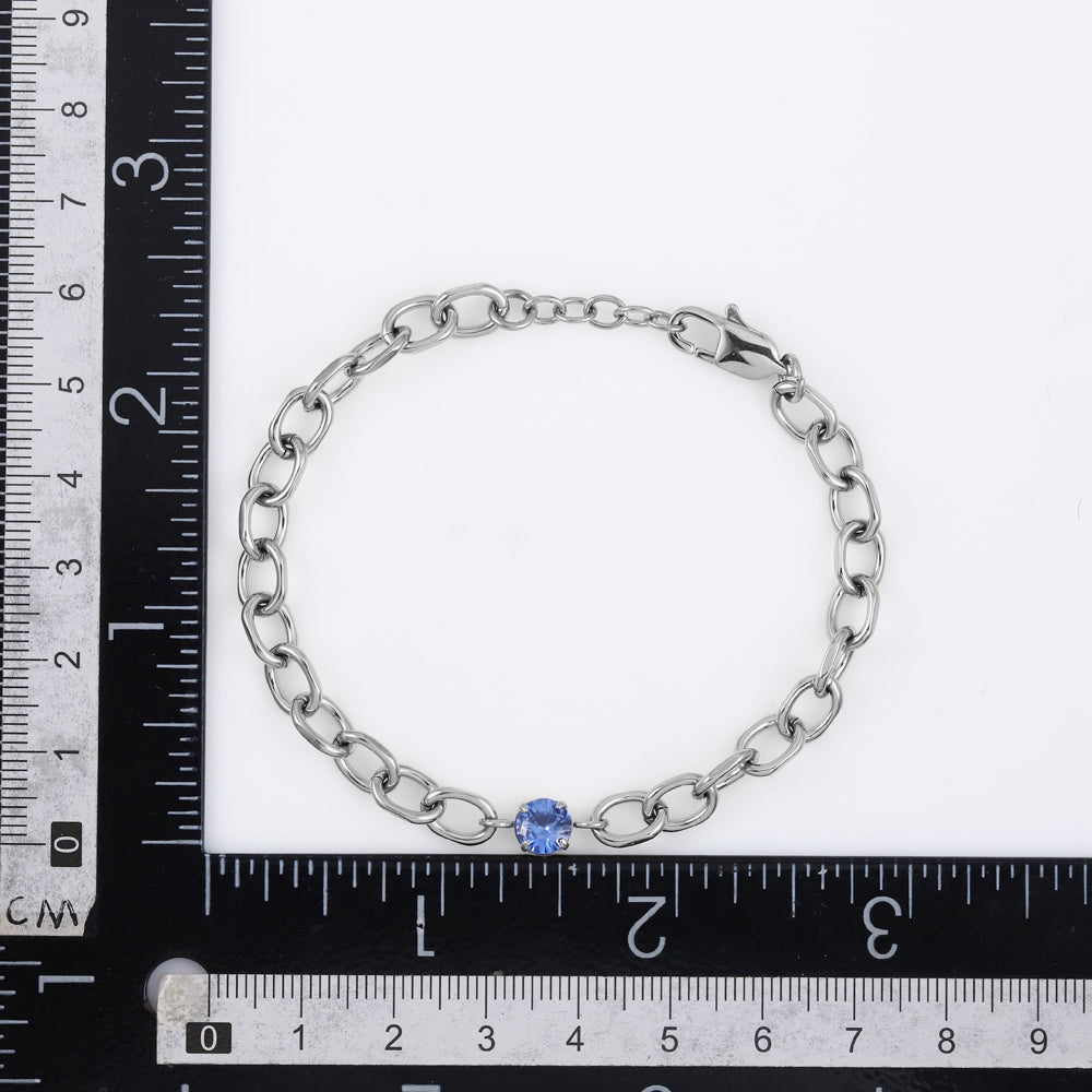 stainless steel jewelry, stainless steel CZ bracelet, lady bracelet