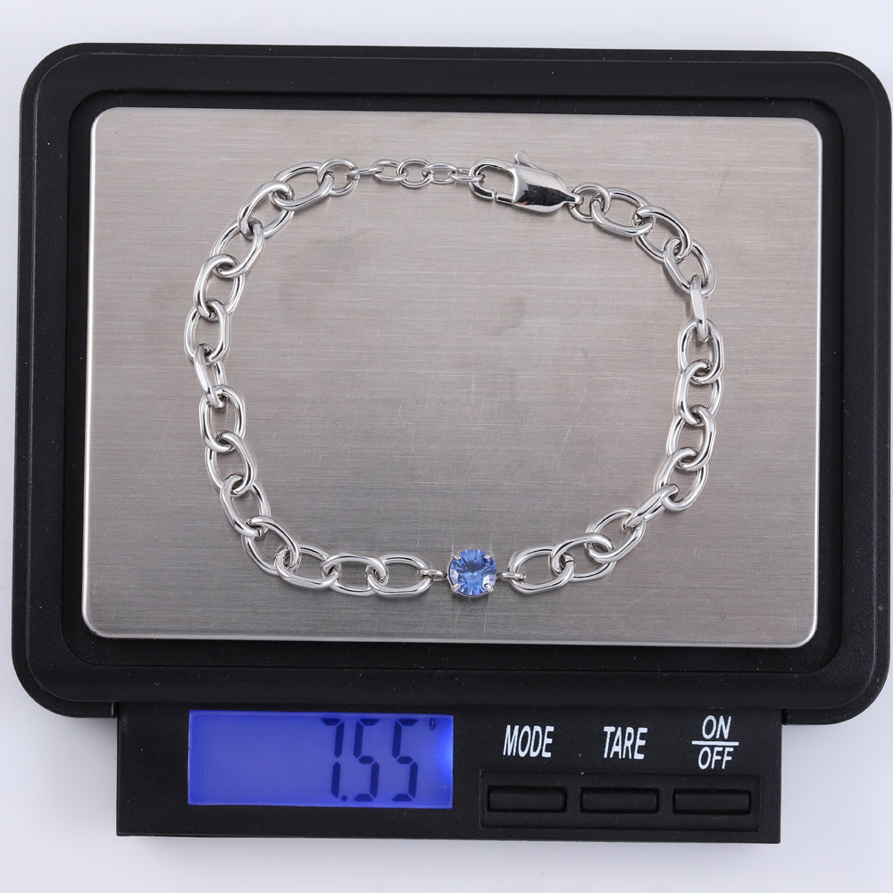 stainless steel jewelry, stainless steel CZ bracelet, lady bracelet