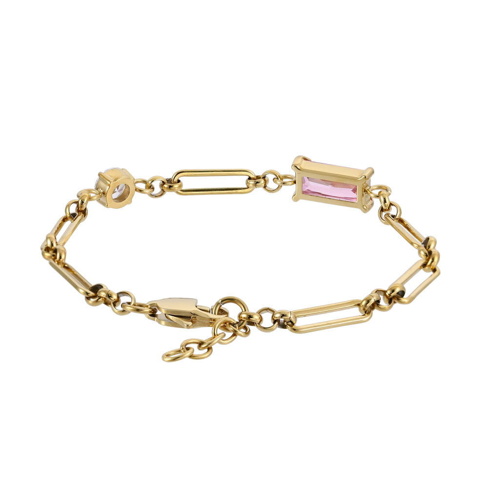 stainless steel jewelry, lady bracelet, CZ bracelet