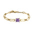 BSS994 STAINLESS STEEL BRACELET WITH SQUARE CZ