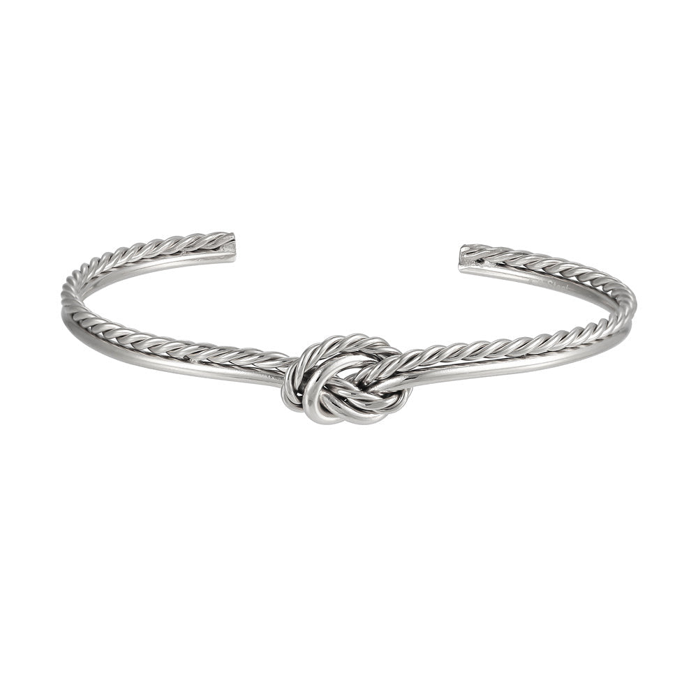 BSSG187 STAINLESS STEEL TWISTED BANGLE AAB CO..