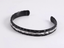 BSSG206 STAINLESS STEEL BANGLE WITH ROCK SURFACE