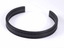 BSSG210 STAINLESS STEEL LEATHER LOOKING OPEN BANGLE