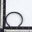 BSSG210 STAINLESS STEEL LEATHER LOOKING OPEN BANGLE