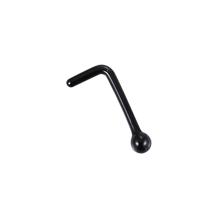 CBBN01 CERAMIC L-SHAPE NOSE STUD