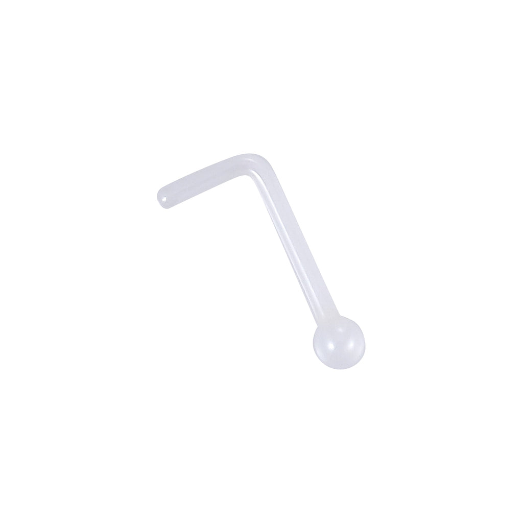 CBBN01 CERAMIC L-SHAPE NOSE STUD