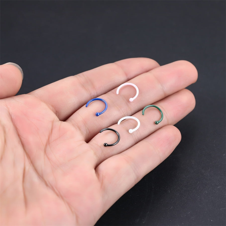 CBRN01 CERAMIC CIRCLE NOSE STUD