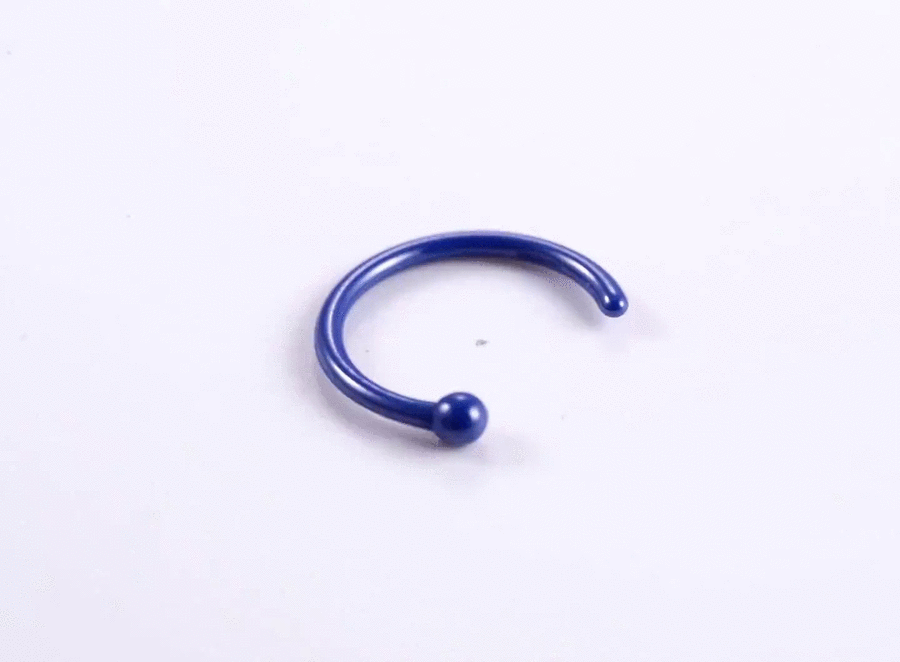 CBRN01 CERAMIC CIRCLE NOSE STUD