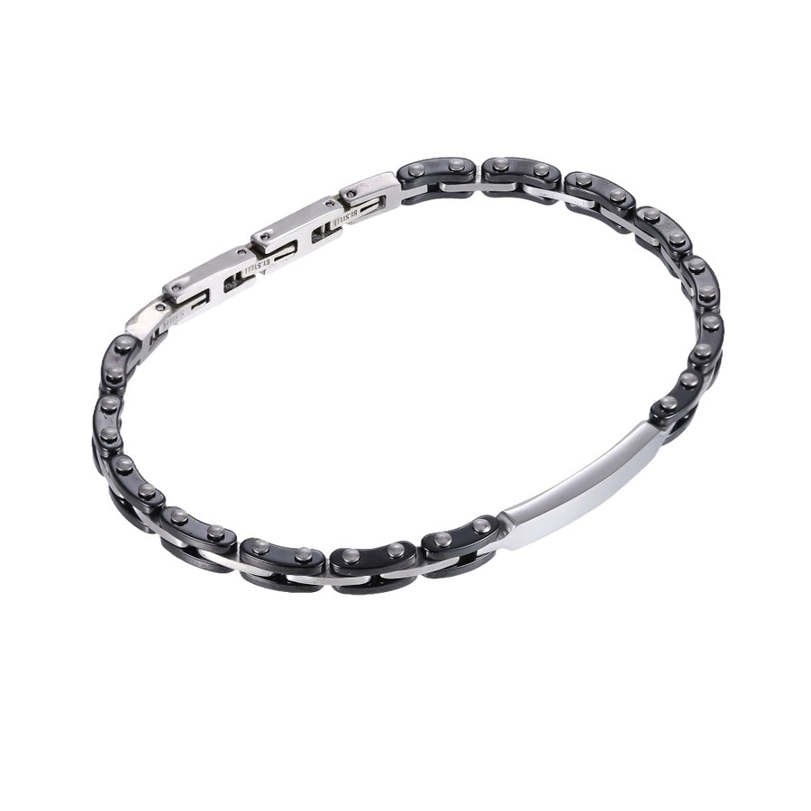 CBS29 STAINLESS STEEL & CERAMIC BRACELET