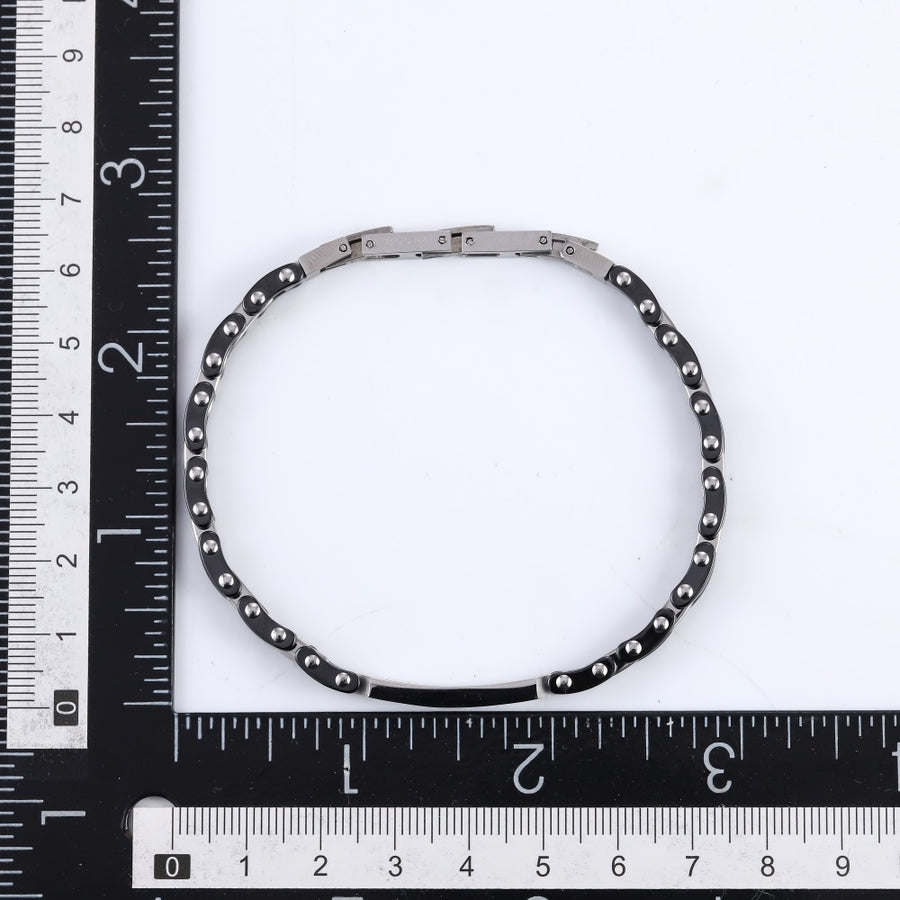 CBS29 STAINLESS STEEL & CERAMIC BRACELET