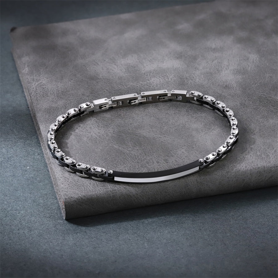 CBS32 STAINLESS STEEL & CERAMIC BRACELET