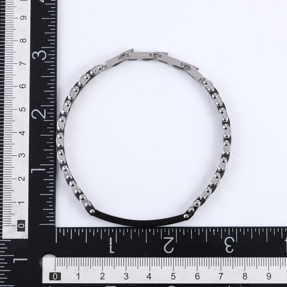 CBS32 STAINLESS STEEL & CERAMIC BRACELET